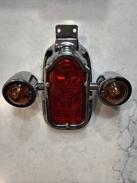1801011 Stateside Tombstone Led Taillight / Red Lens Amber Turn Signals Ships From Usa