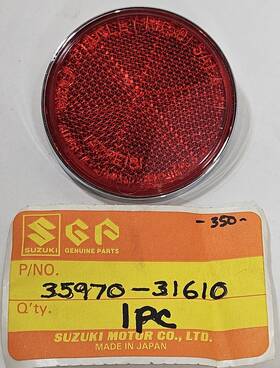 35970-31610 Suzuki Nos T500 Tc125 Tc100 Ts100 T250 T350 Ts400 Red Rear Reflector