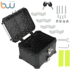 Mtc1001-45 Tinvhy 45l Black Motorcycle Top Case Tail Box Sturdy Luggage Storage Rear Tour
