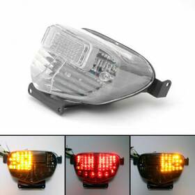 Tl-374-clear Topteng Integrated Led Taillight Turn Signals For Suzuki Gsxr 600/750 1000 01-02 Clear E