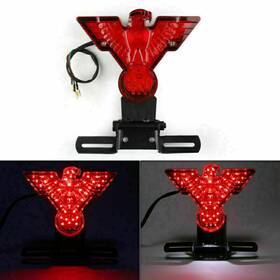 Tl-461-red Topteng Motorcycle Eagle Led Rear Tail Light Lamp With Plate For Chopper Bobber T9