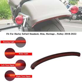 Tl-520-red Topteng Rear Fender Tail Light Running Turn Signal Brake Lamp For Softail 2018-2022 T9