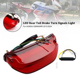 Tl-542-red Topteng Led Rear Tail Brake Turn Signals Light For Honda Cbr600rr 2013-2024 Red T9