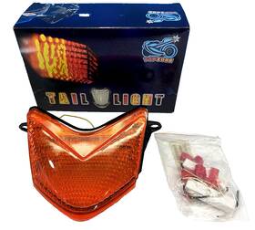 Tzk-140-int-o Topzone Led Tail Light Orange Integrated Turn Signal Kawasaki Zx-6r/636 05-06 And Zx-10r