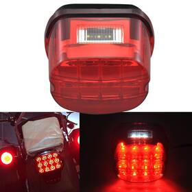 Mall-217ohlo29o3-2 Trichtu Mount Red Led Rear Tail Light Brake Running Lamp Fits For Harley Touring Sportster Xl
