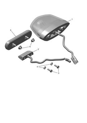 T2701419 Triumph Motorcycles - Genuine Oem Rear Tail Brake Light Lamp Assembly