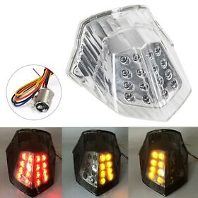 Tl-492-clear Turn Signal Tail Light For Yamaha Diversion 600 Xj6 Fz6 2009-2017 Clear Yu