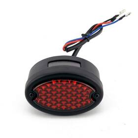 Twinyan 717332749797 Mini Led Oval-shaped Tail Light Cat Eye Rear Brake Stop For Black