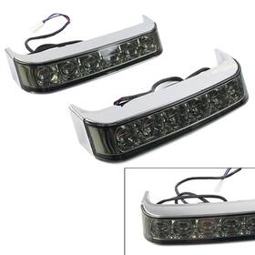 Twoagain 286452479285 Led Saddlebag Run Brake Light For Harley Electra Street Glide 1997-2013 Chrome