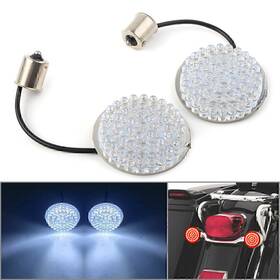 1156 Twoagain 550720756164 Motorcycle Led Rear Turn Signal Light White Blinker For Harley Road King Us