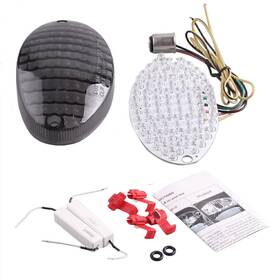 Twoagain 550721888161 Motorcycle Rear Tail Brake Lights Taillamp Fit Buell Blast Firebolt 2002-2003 02