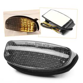 Twoagain 550724857126 Led Tail Light With Turn Signal For Honda Shadow Vlx / Spirit 1100 99-05 Smoke Us