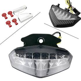 Twoagain 550727843270 Motor Smoke Led Taillight With Turn Signal Lamp Fit Ducati Hypermotard 2009-2012