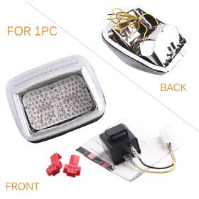 Twoagain 550731556722 Led Brake Tail Light With Integrated Turn Signal Fit Harley Deuce All Year V-rod