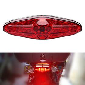 Twoagain 550731811081 New Univesal Atv Led Rear Tail Light Retro Brake Fit Honda Yamaha Harley