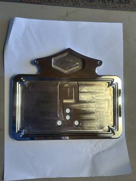 33-0389 V-twin Manufacturing Harley Davidson Chrome Billet License Plate Holder 1997-up Flt