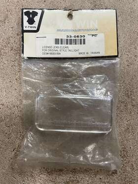 33-0530 V-twin Manufacturing Harley 55-72 Fl Fx Xl Tail Lamp Plastic Clear Lens - New
