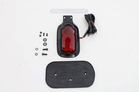 33-1510 V-twin Manufacturing Glossy Black Tombstone Style Tail Lamp Assembly For Harley Custom Light