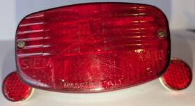 Vespa Original Oe 4490 Vintage 1966 Mickey Mouse Lens Tail Light Siem Made In Italy 4410