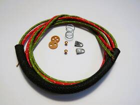 70281-48c Vintage Mc. Manufacturing Harley Davidson 1948-1969 Tail Light Wiring Kit With Spring And Plate