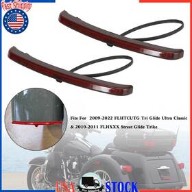 Tl-521-red Vipjq Rear Fender Blades Led Tail Light Fit For Touring Trike Glide 2009-2022 U.s