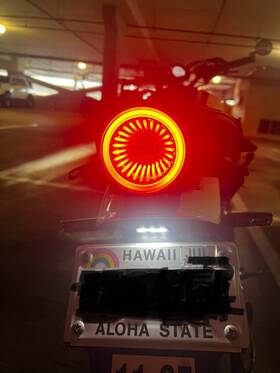 Wll-397-l-b Whitelights 2016-2024 Yamaha Xsr 700 900 Bolt Led Kijima Smoked Taillight