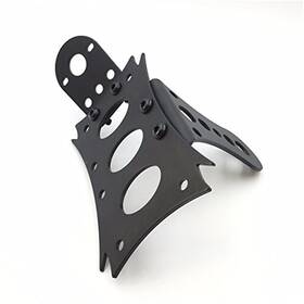 20190711010 Xinghong Black Horizontal Vertical Side Mount License Plate Bracket 7 Inch X 4 For Harley
