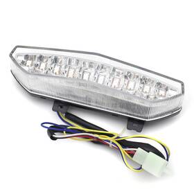 Us-mt124-cl9 Xt Clear Led Tail Brake Light With Turn Signals For Kawasaki Ninja Zx6r 2007 2008