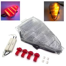 Us-mt356-cl9 Xt Led Tail Light For Yamaha Yzf-r6 2008-2013 With Brake Turn Signal Clear Lenc