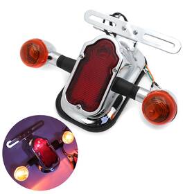Ux-xh3118b-a-01-cd Xt Amber9 Tombstone Brake Tail Light With Turn Signal For Harley Flstsc Flstn Aftermarket