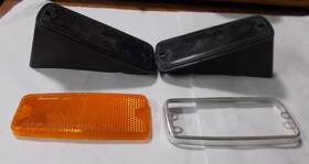 4h7-85127-01-00 Yamaha 1981-83 Maxim Xj 750 650 Amber Reflector Bases And Extra Parts Ya/b5