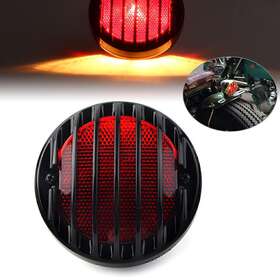 Yfoutlet 310007871658 Round Moto Tail Light Rear Lamp For Harley Cruiser Cafe Racer Bobber Chopper Us