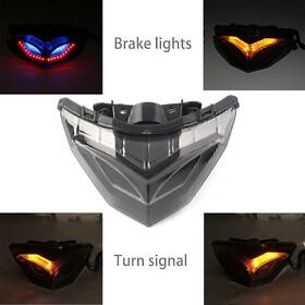 Yfoutlet 323456484041 Led Brake Tail Light Rear Turn Signal Lamp For Kawasaki Ninja 250r 300 2013-17