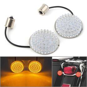 1156 Yusen233 550733555365 For Harley-davidson Hd Road King Led Rear Turn Signal Lamp Blinker Amber