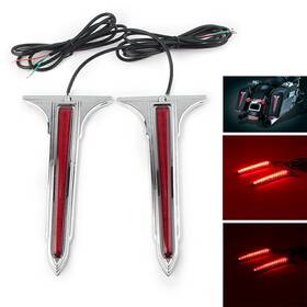 Yusen233 550736153100 For Harley Touring Street Glide 93-13 Led Red Lens Rear Saddlebag Accents Light