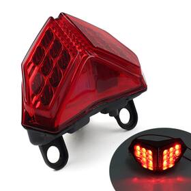 Yusen233 550740309388 Integrated Led Brake Tail Light Turn Signal Red For Ducati 1098 2007-08 Plastic