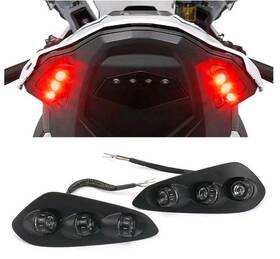 Zoom Tech 639371563526 For Bmw S1000rr 2023-25 Blue Turn Signal Light In-tail Led Integrated Tail