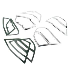 Ztg 550720726860 Fairing Saddlebag Light Accent Trim Abs Chrome Fits Honda Goldwing Gl1800 06-11