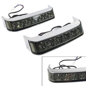 Ztg 550722115730 Led Saddlebag Run Brake Light For Harley Electra Street Glide 1997-2013 Chrome