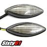 Zx14r-led-flush Led Flush Mount Turn Signals Kawasaki Smoke Mirror Block Offs