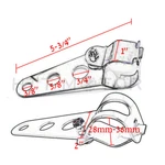 Pair Fork Ear Headlight Mount Brackets Motorcycle Chopper Cafe Racer 28MM-34MM. Fixed Price $12.99.