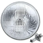 7" Semi Sealed Beam Headlight Headlamp Halogen H4 Bulb Fits: Harley Motorcycle. Fixed Price $28.45.