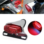 Chrome Led Lucas Style Red Brake Tail Light For Harley Cafe Racer Norton Bobber. Fixed Price $36.98.