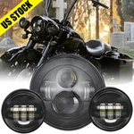 7"INCH Led HEADLIGHT+4.5" Passing Lights For Harley Davidson Touring Road King. Fixed Price $49.39.