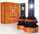 Hikari Wings H11 H9 H8 Led Light Bulbs 55W 30000LM 6000K Pure White Pair IP68. Fixed Price $109.25.