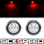 2PC Clear Lens Red Round Side Marker Reverse Lights For Polaris Slingshot. Fixed Price $10.10.