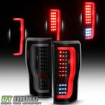 Black Smoke 2017-2019 Ford F250 F350 Full Led Tube Tail Lights Brake Lamps. Fixed Price $185.99.