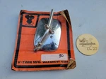 New For 65+ Harley Davidson V-twin Chrome Scroll Rectangle Mirror 34-0316 Lh Rh. Fixed Price $39.99.