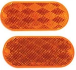 Optronics Oblong Reflectors RE-12AK Amber. Fixed Price $7.20.
