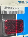 Drag Specialties Baron Red Marker Light Lens DS-280158 ..fast Shipping. Fixed Price $18.95.